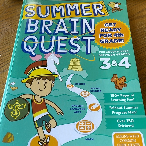 Summer Brain Quest Book Get Ready for 4th Grade! - Picture 1 of 15